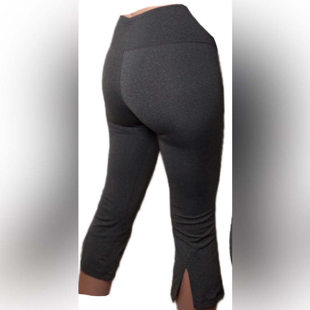 Lululemon Crop Split Hem Gray Leggings